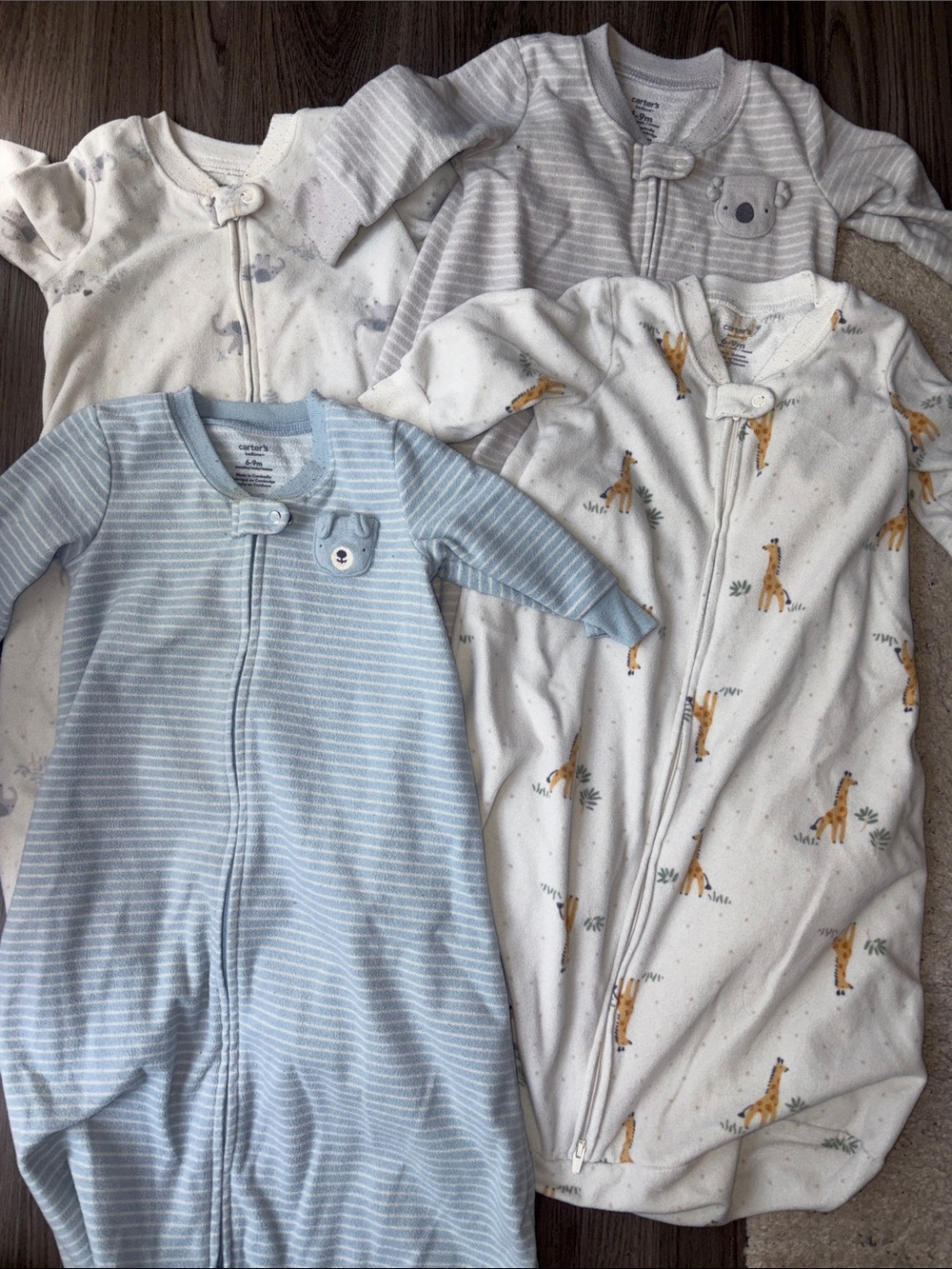 Bundle of Carters Sleep sacks 6-9 months
